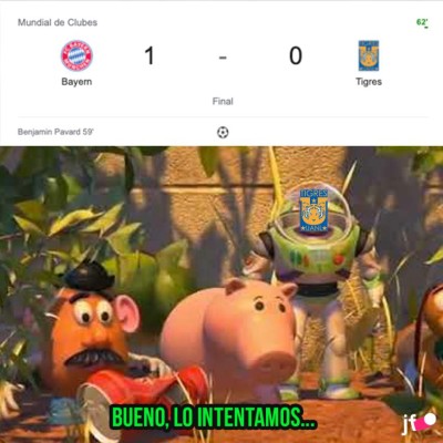 ¡Volaron las redes! Tigres es víctima de terribles memes luego de caer contra el Bayern Múnich