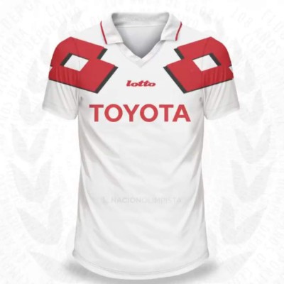 Con una de béisbol: Las camisas de local que ha usado Olimpia en sus 108 años de existencia