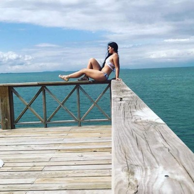 Damaris Padilla, la explosiva modelo que engalana estadios hondureños