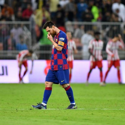 Dolor en el Barcelona y el feo gesto de Messi tras caer ante Atlético de Madrid