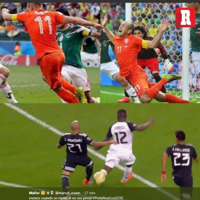 Los memes se burlan de México tras el penal inexistente a favor de Costa Rica