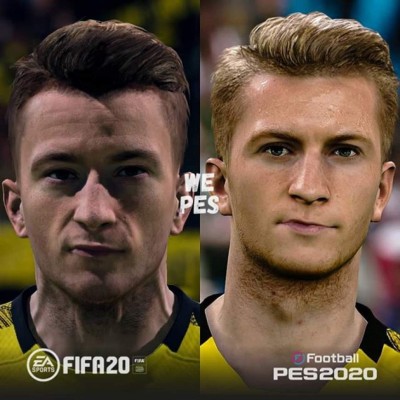 Abrumador: PES 20 pone por los suelos al FIFA 20 con respecto al parecido de los jugadores