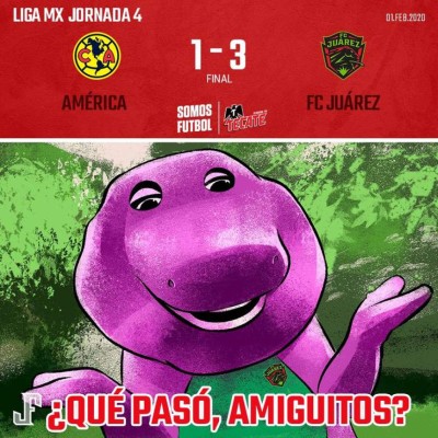 Liga MX: América es destrozado con memes por perder ante el 'poderosísimo' FC Juárez&nbsp;&nbsp;
