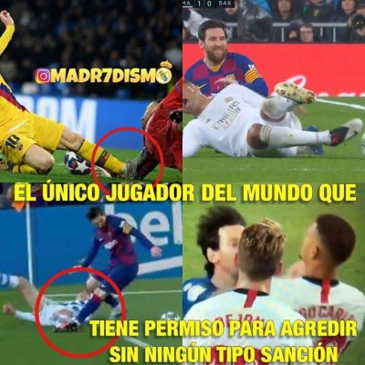 Messi y Barcelona, víctimas de los memes tras el sufrido empate ante el Sevilla en la liga española