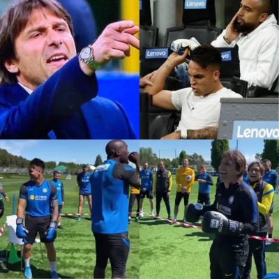 Así fue la fuerte pelea de Lautaro Martínez y Conte en pleno juego del Inter de Milán: 'Respeta'