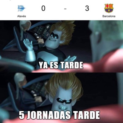 Los memes hacen pedazos al Barcelona y Messi por reaccionar tarde en la liga española