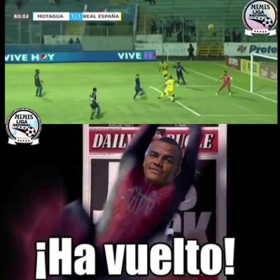 Divertidos memes atacan al Real España y Rony Martínez, Olimpia es alabado