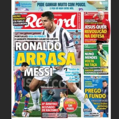 'El rey es Cristiano': Las portadas del mundo se rinden a Ronaldo tras vencer a Messi en Champions