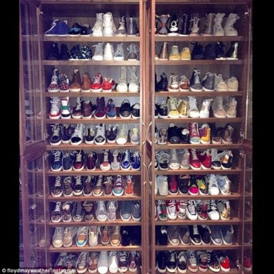 La increíble colección de zapatos, relojes y lentes de Floyd Mayweather