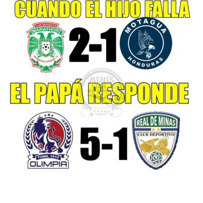 Crueles: Los mejores memes de la jornada 12 de Liga Nacional donde no perdonan a Motagua