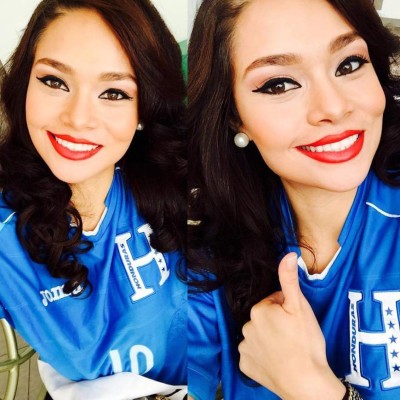 Sirey Morán, Miss Honduras Universo, la fan más guapa de Real España