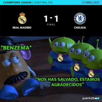 Destrozan a Hazard: los memes del duro empate del Real Madrid ante Chelsea en la Champions
