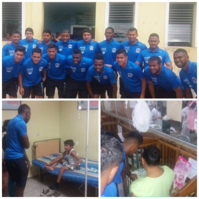 ¡Ejemplar! Olimpia y Platense realizan labor social antes de juegos de Copa Presidente