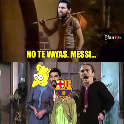 No lo perdonan: Los memes destrozan a Messi tras comunicar que se va del FC Barcelona