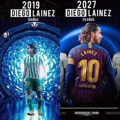 ¡Hasta Messi! Diego Lainez y los divertidos memes de su primer gol en Europa
