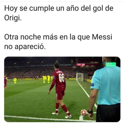 Barcelona, víctima de los memes tras cumplirse un año de la remontada del Liverpool en Anfield