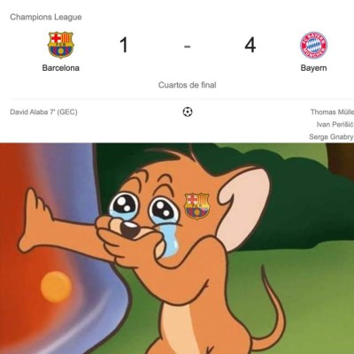Los memes destrozan a Messi, Vidal y el Barcelona tras ser eliminados de la Champions League&nbsp;&nbsp;
