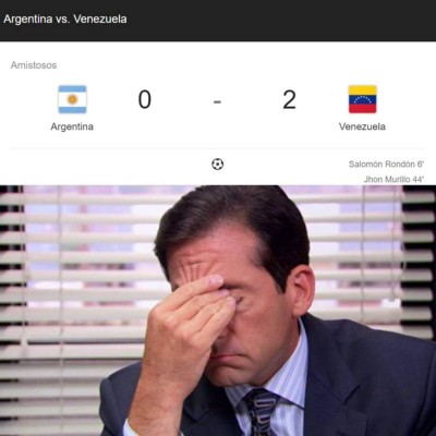 Los memes trituran a Messi por la derrota de Argentina ante Venezuela