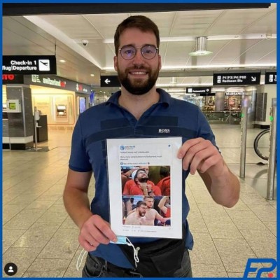 La tremenda recompensa que recibió Luca Lautenbach, el aficionado que se hizo viral en el Francia-Suiza de la Eurocopa&nbsp;&nbsp;