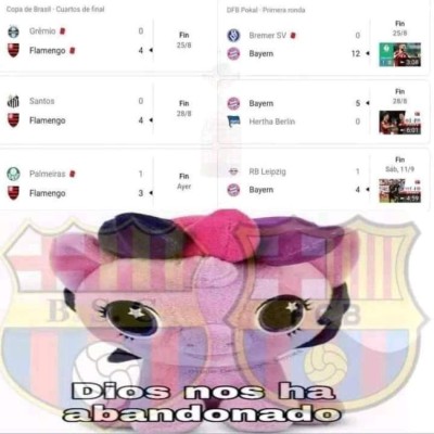 ¿Otra paliza? Los memes hacen trizas al Barcelona previo al partido contra el Bayern Múnich por la Champions