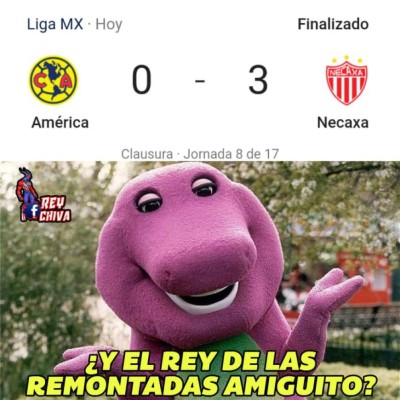 América, víctima favorita de los memes en la Liga MX tras ser goleado por Necaxa en el Azteca