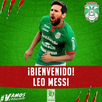 Con cuatro de Honduras: A Messi le ponen camisetas de otros clubes tras decir que no sigue en Barcelona