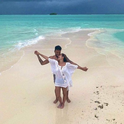 Boda privada e infartante luna de miel de Ezequiel Garay y Tamara Gorro en Maldivas