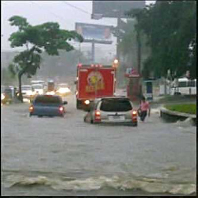 Inundaciones en zona norte de Honduras.