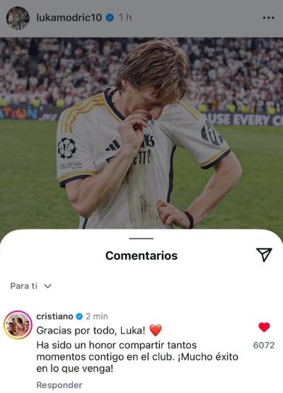 Cristiano Ronaldo se despide de Modric, la sentida carta de Bellingham y el mensaje de Kroos: Iremos a muerte por ti