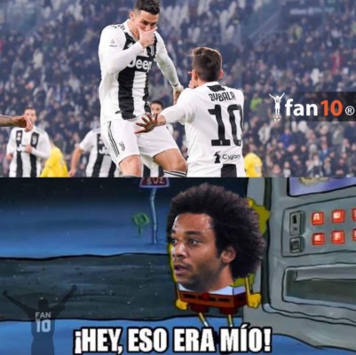 ¡Crueles! Marcelo es víctima de los memes tras el gol de Cristiano Ronaldo con la Juventus