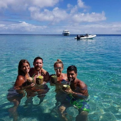 Así fue la luna de miel de Messi y Antonella Rocuzzo en Antigua y Barbuda