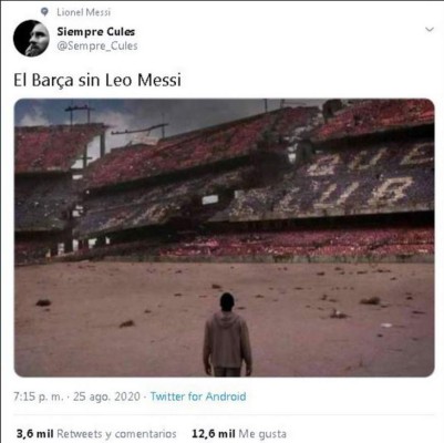 No lo perdonan: Los memes destrozan a Messi tras comunicar que se va del FC Barcelona