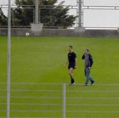 Cristiano Ronaldo es captado entrenando en un estadio y en plena crisis por coronavirus