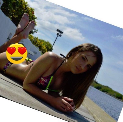 La guapísima Kristina Andrade, la motivación del futbolista de Real España, Luciano Ursino