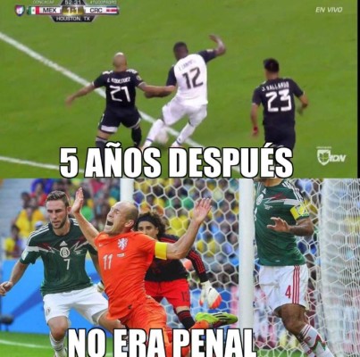 Los memes se burlan de México tras el penal inexistente a favor de Costa Rica