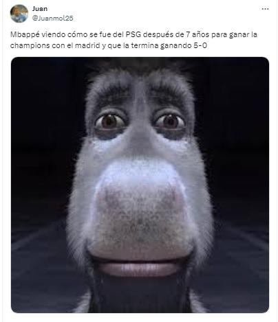 Mbappé es destruido con memes luego del primer título de PSG en la Champions League: no va a soportar