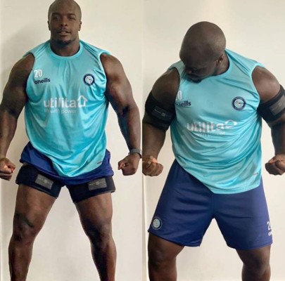 ¡Tremendo! El cambio físico de Adebayo Akinfenwa, el jugador más fuerte del mundo&nbsp;&nbsp;