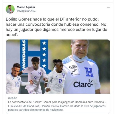 Sin reproches: prensa hondureña reacciona tras convocatoria de Honduras con 'Bolillo' Gómez