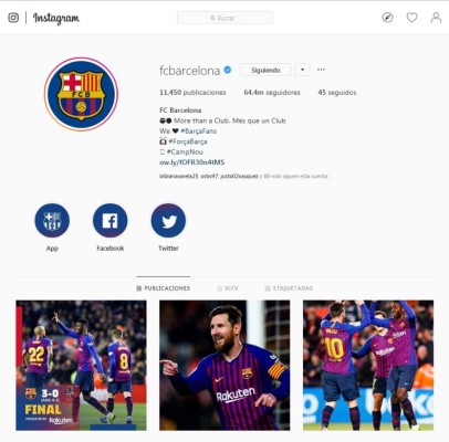 ¡Sorpresa! Messi sigue en Instagram a club en el que milita un jugador hondureño