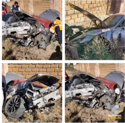 Así quedó el Porsche del futbolista mexicano Javier Cortés tras sufrir un terrible accidente&nbsp;&nbsp;&nbsp;