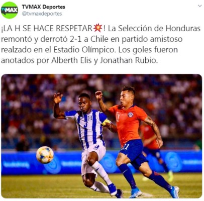 Así reaccionó la prensa internacional tras el triunfo de Honduras sobre Chile: 'Golpe y remontada'&nbsp;&nbsp;