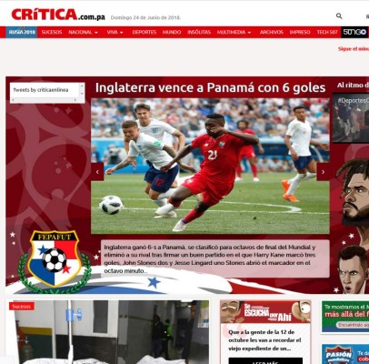 Así reaccionó la prensa mundial tras la paliza de Inglaterra sobre Panamá