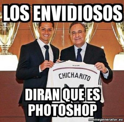 Aficionados se burlan de la llegada de Chicharito al Real Madrid