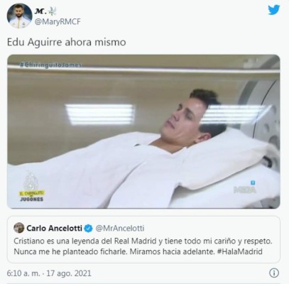 Cristiano Ronaldo anunció que no volverá al Real Madrid y los memes destrozan a Edu Aguirre