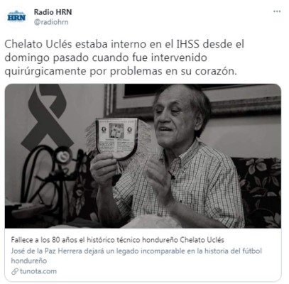 'Se apagó la luz más brillante del fútbol de Honduras': Los desgarradores mensajes tras la muerte de Chelato Uclés