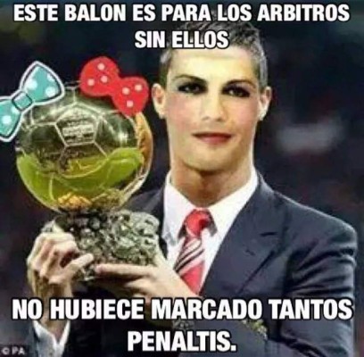 Los mejores memes de la entrega del Balón de Oro 2014