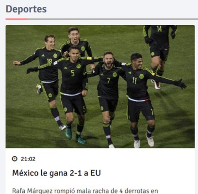 'Adiós fantasmas', 'El tri congeló Columbus', la prensa de México vibra con triunfo ante Estados Unidos