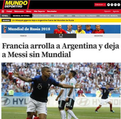 PORTADAS: Así titulan los diarios la eliminación de Argentina de Messi de Rusia 2018
