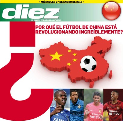 Portadas digitales de DIEZ de este miércoles 27 de enero del 2016