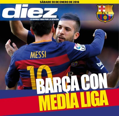 Las portadas digitales de DIEZ de este sábado 30 de enero de 2016